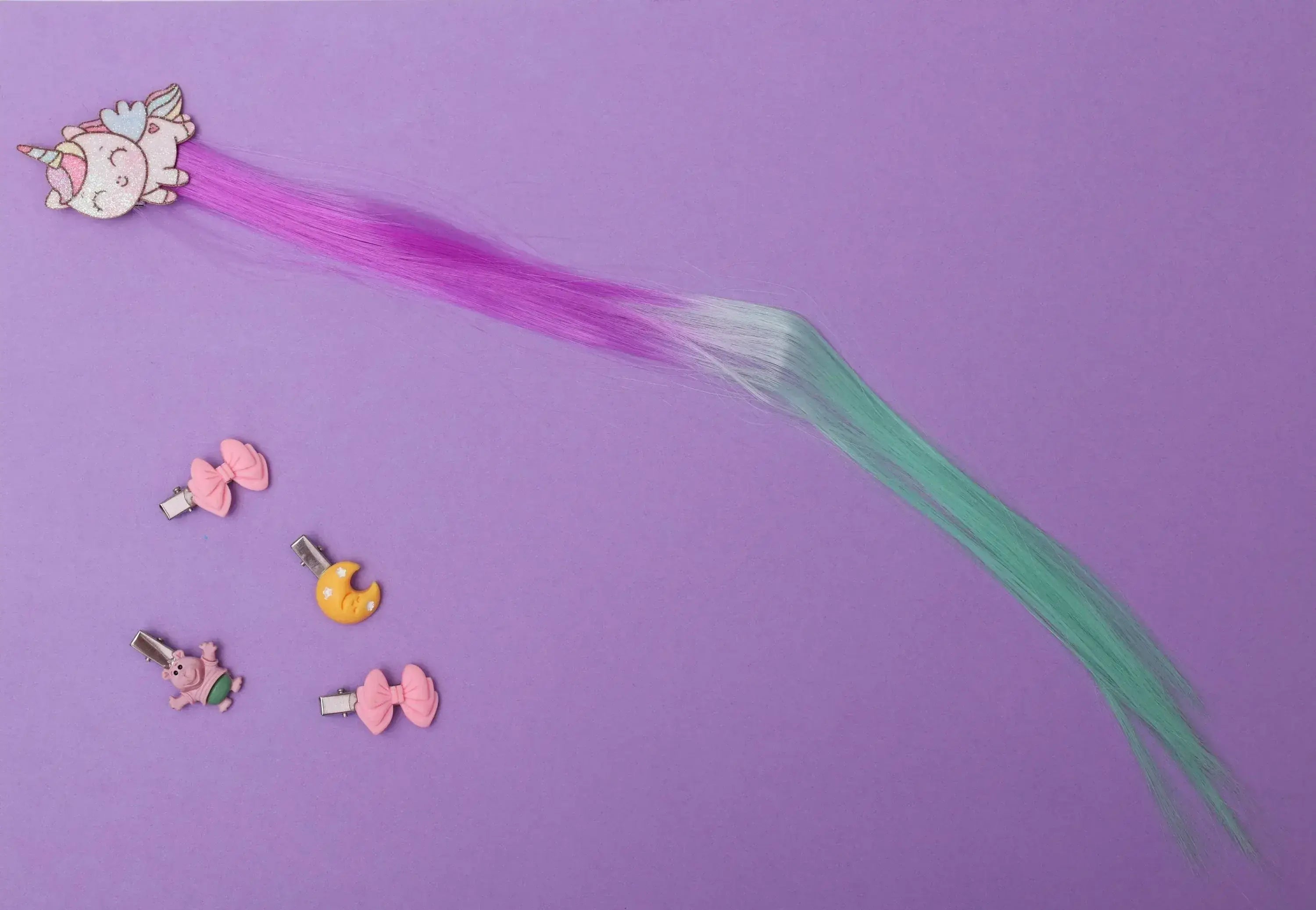 iLearnNGrow Mini Unicorn Hair Extension – Colorful Clip‑On Hair Accessory for Kids - ilearnngrow Learning Solutions Pvt Ltd