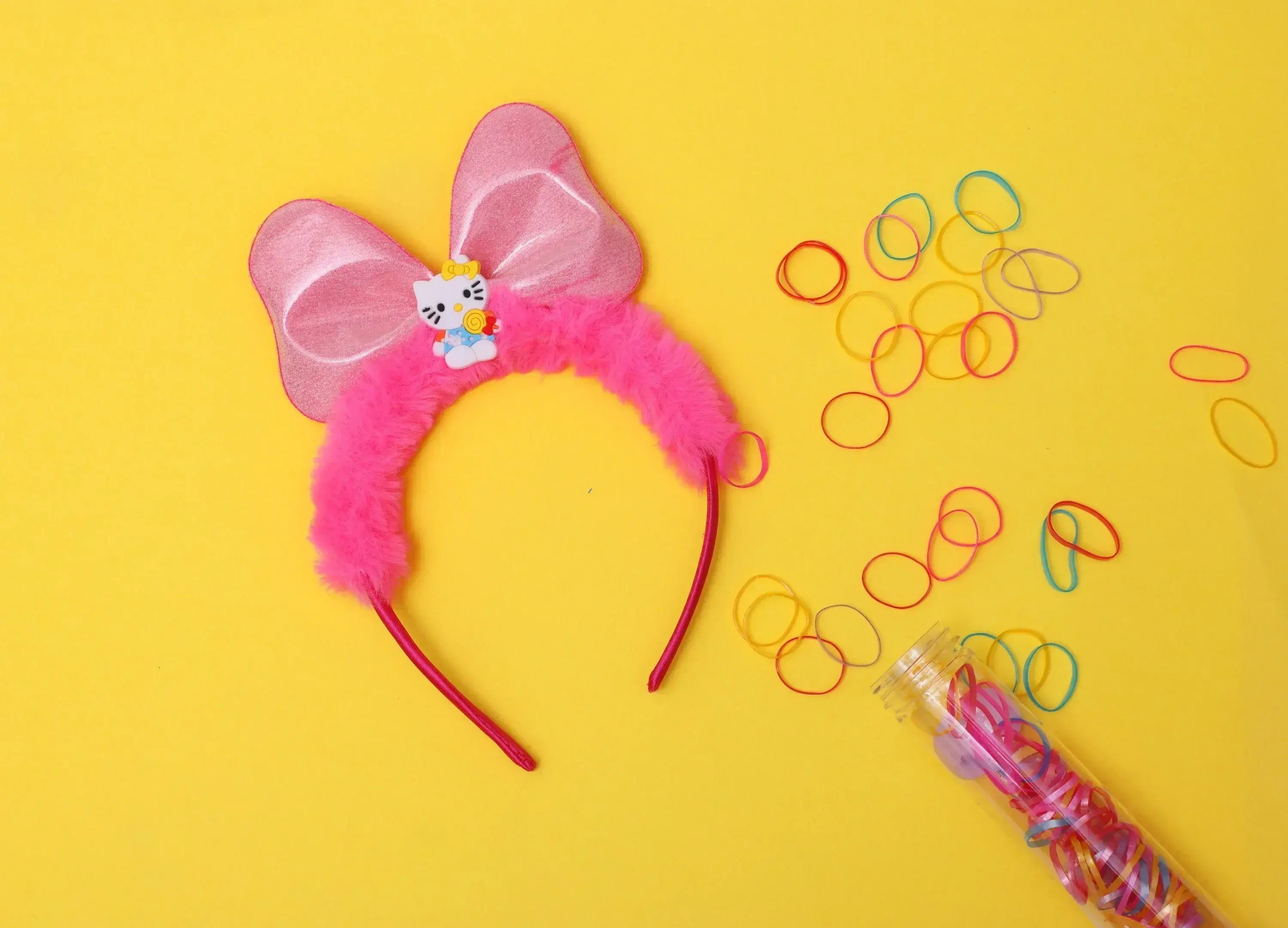 iLearnNGrow Hello Kitty Hair Accessories Set (Hot Pink) - ilearnngrow Learning Solutions Pvt Ltd