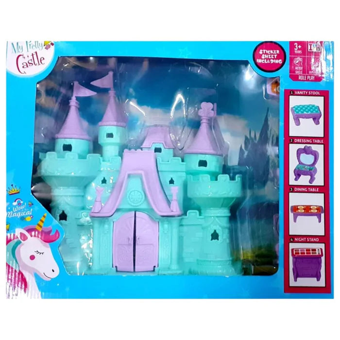 Toy Unicorn Castle Doll House | Girls Castle House Toys |Grand Villa House |Family Doll House |Role Play Set| Doll House with Furniture Play Set for Kids