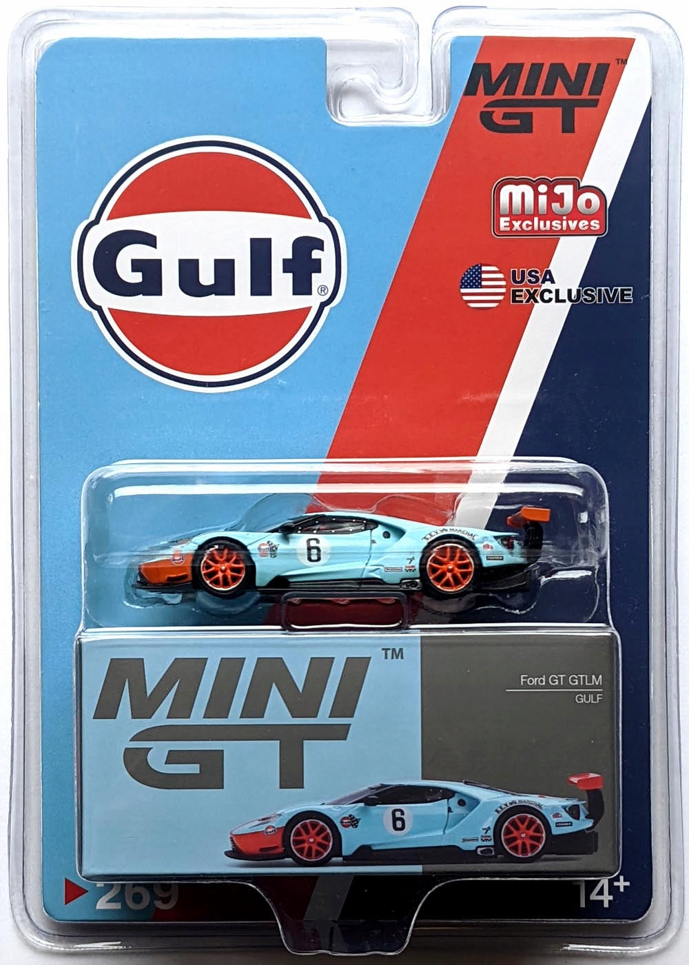 MINI GT #269 Imported Edition - Ford GT GTLM - Gulf - Blister Pack