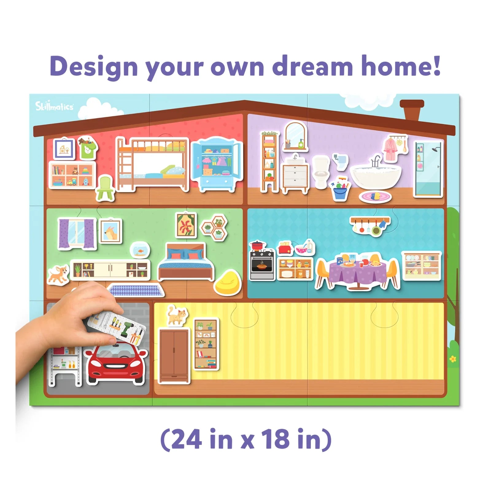 Magnetopia - Design Your Own Home | Interactive Pretend Play Set | Multicolor