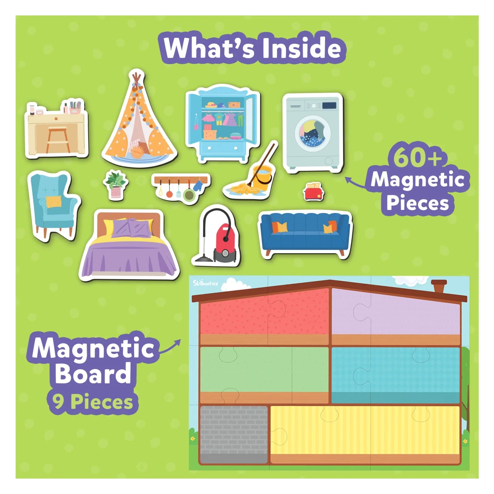 Magnetopia - Design Your Own Home | Interactive Pretend Play Set | Multicolor