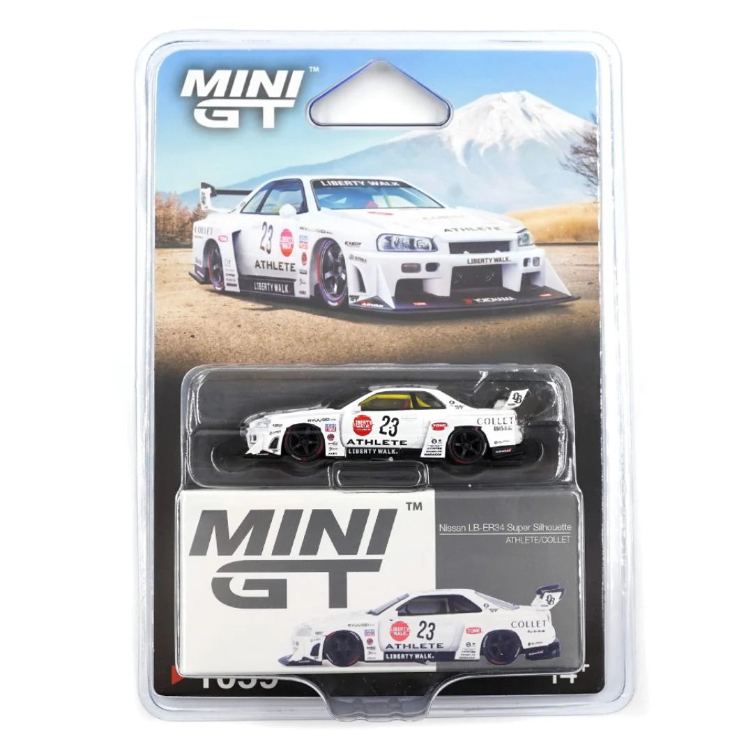 Mini GT 1059 Blister Pack - Mini GT Nissan LB-ER34 Super Silhouette Athlete Collect