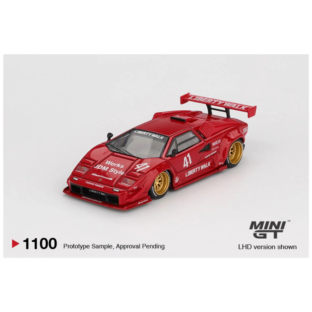 Mini GT #1100: Lamborghini Countach LB-WORKS Red