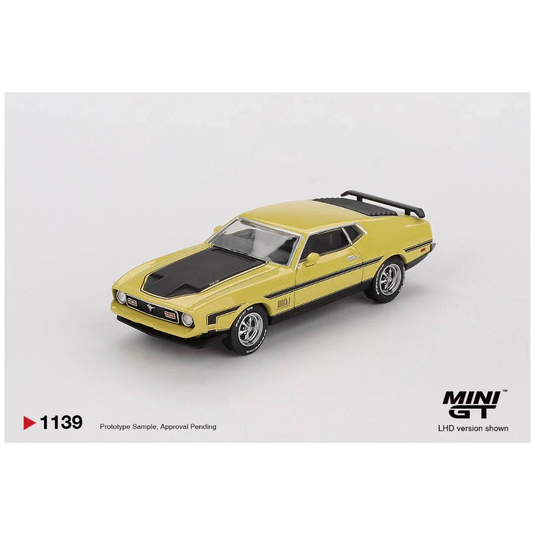 Mini GT #1139: Ford Mustang Mach1 Grabber Yellow