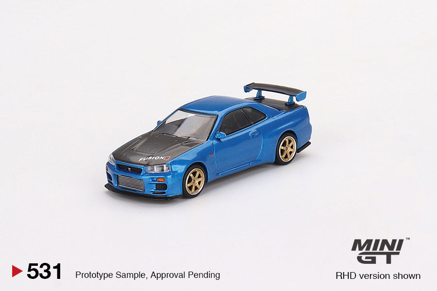 Nissan Skyline GT-R (R34) Top Secret Bayside Blue [BOX VERSION]