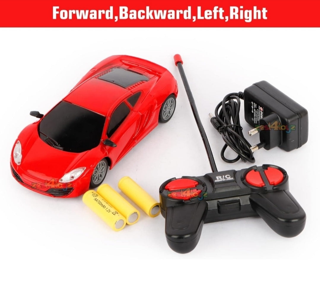Remote Control USB Rechargeable Racing Sports Car For Kids- Multicolor