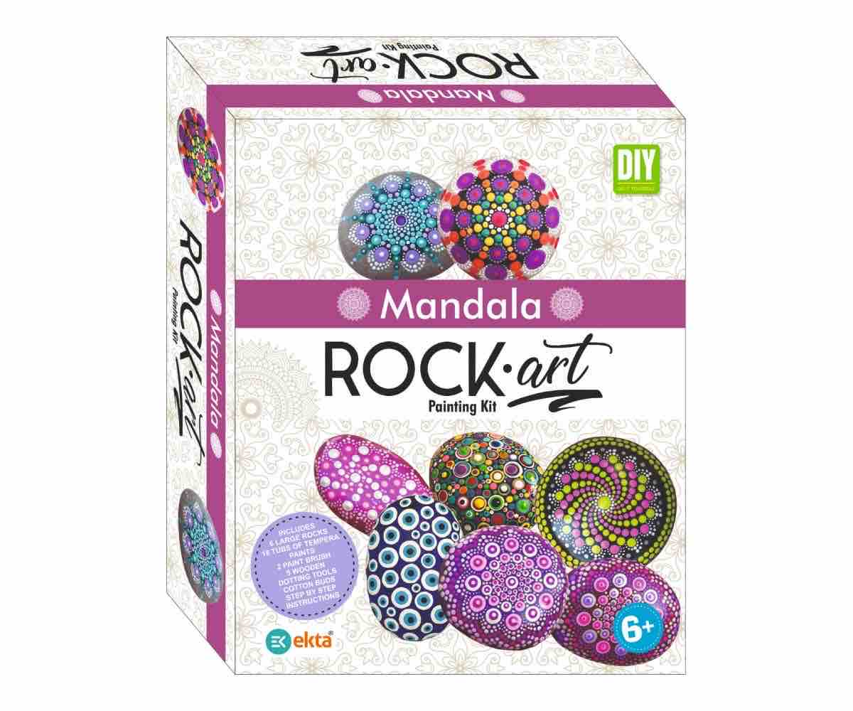 Ekta Mandala Rock Art Painting Kit - Multicolor