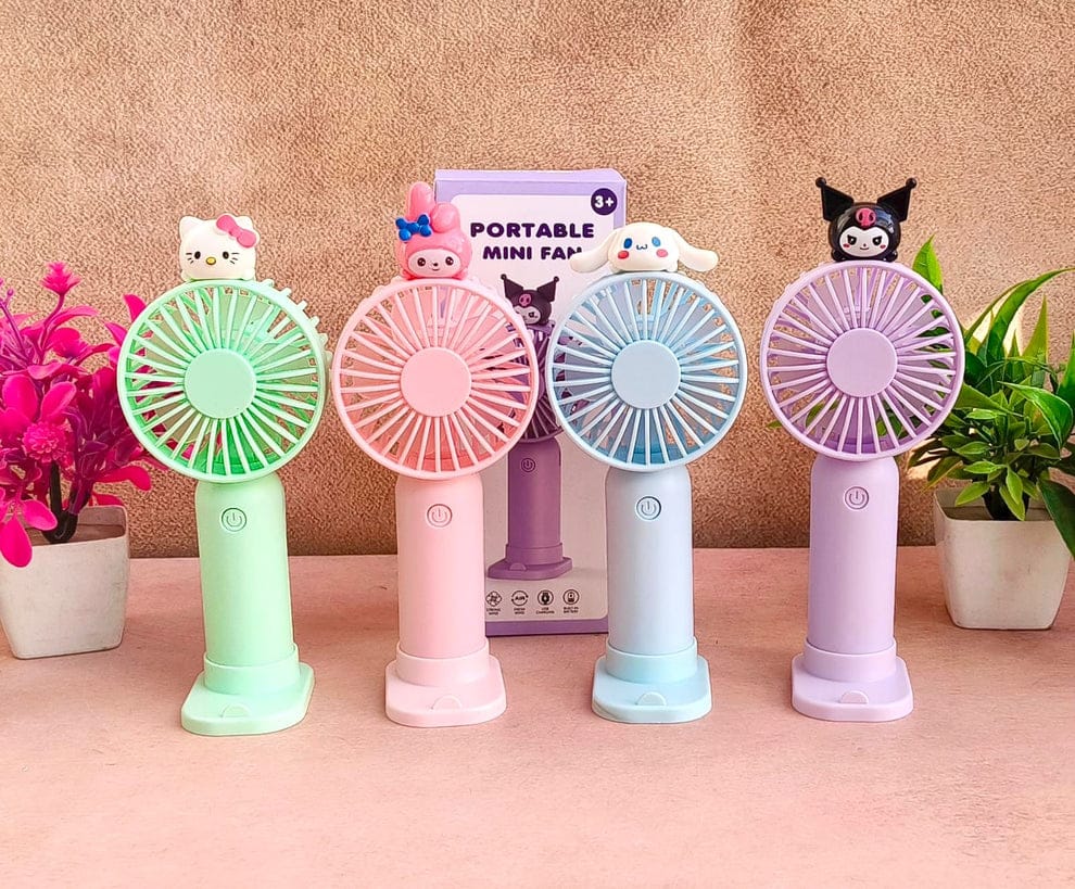 Portable Rechargeable Mini Hand Fan – USB Mini Fan | Assorted | Multicolor