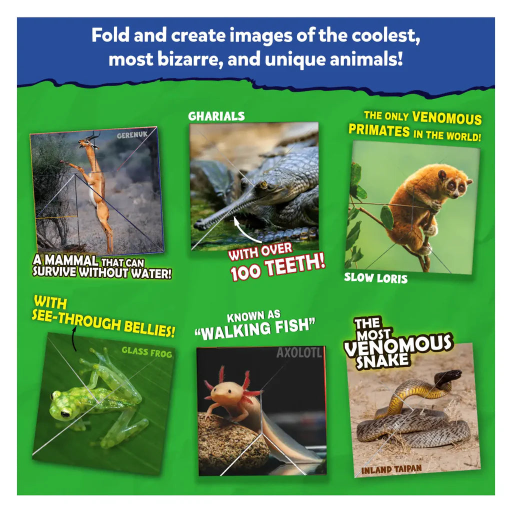 Skillmatics Craftopedia: Coolest Creatures | Origami Puzzle Book | Ages 6+