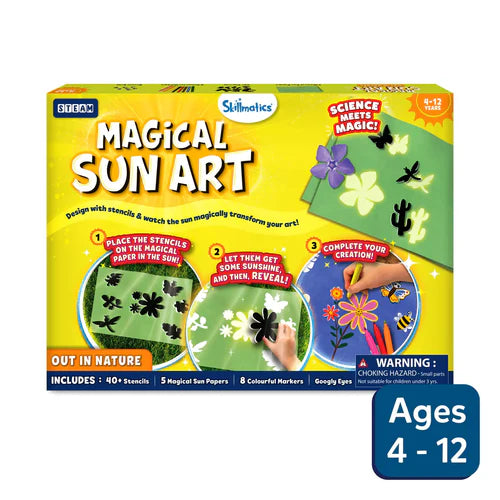 Skillmatics Magical Sun Art: Out In Nature | Sun Paper Art Kit | Ages 4+