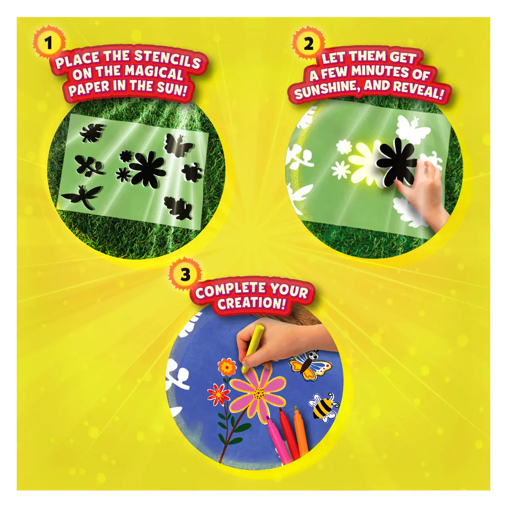 Skillmatics Magical Sun Art: Out In Nature | Sun Paper Art Kit | Ages 4+
