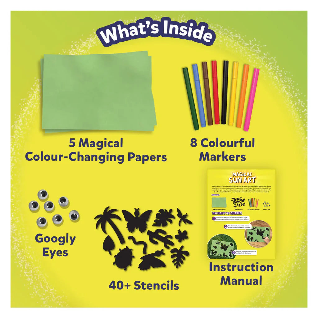 Skillmatics Magical Sun Art: Out In Nature | Sun Paper Art Kit | Ages 4+