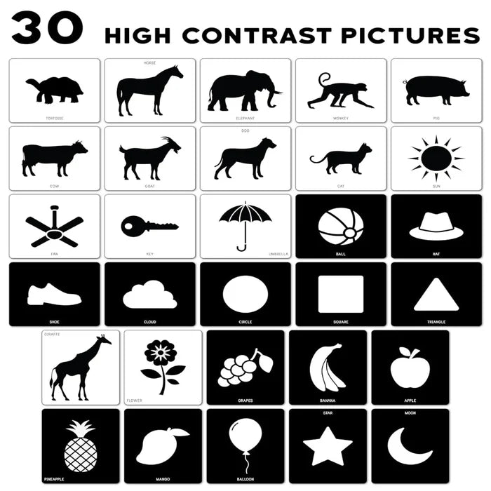 Play Panda High-Contrast Flash Cards Set for Kids