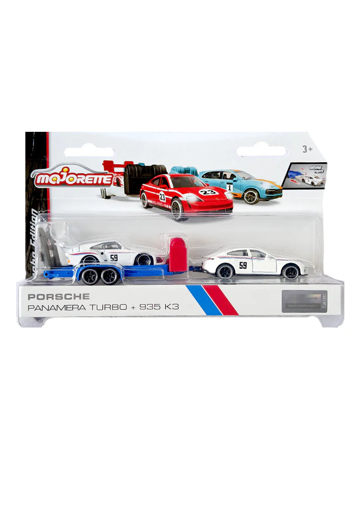 Majorette - Porsche Turbo + 935 K3 - White - Moving Parts
