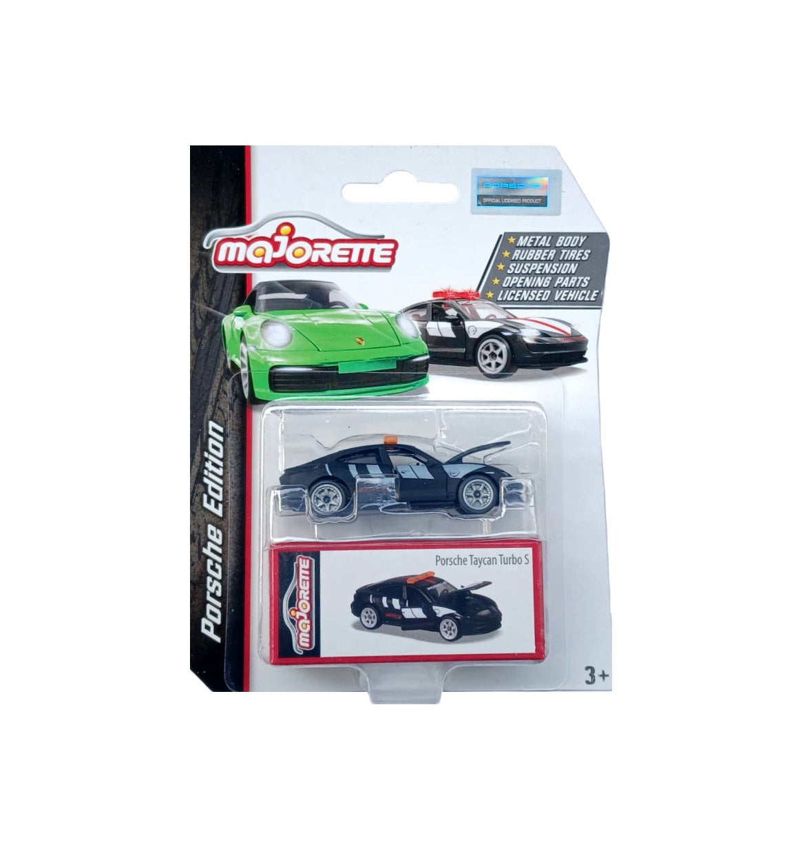 Majorette - Porsche Taycan Turbo S - Black - Porsche Edition