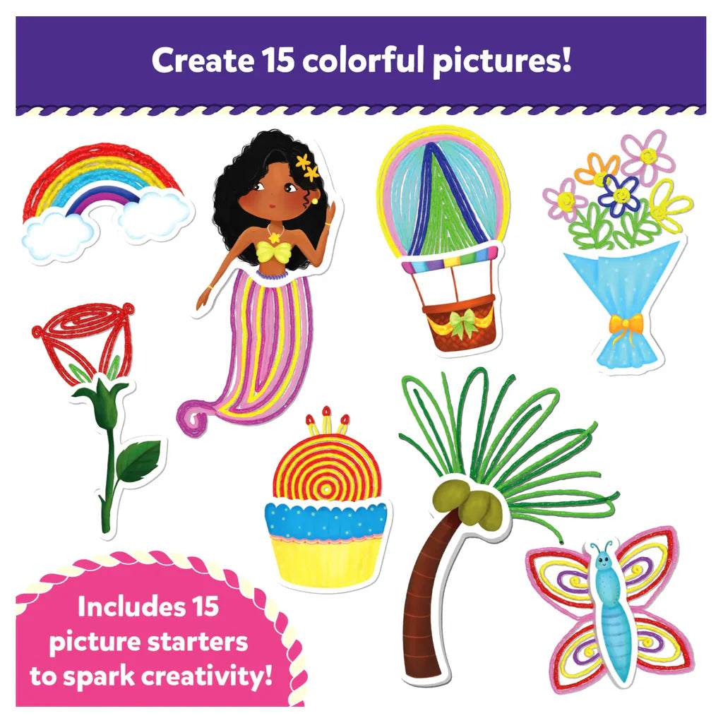 Skillmatics Waxy Window Art: Pretty Pictures | Mess-Free Art for Kids | Ages 5-12