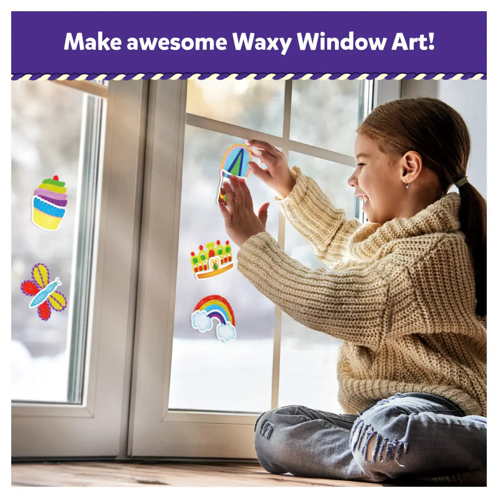 Skillmatics Waxy Window Art: Pretty Pictures | Mess-Free Art for Kids | Ages 5-12