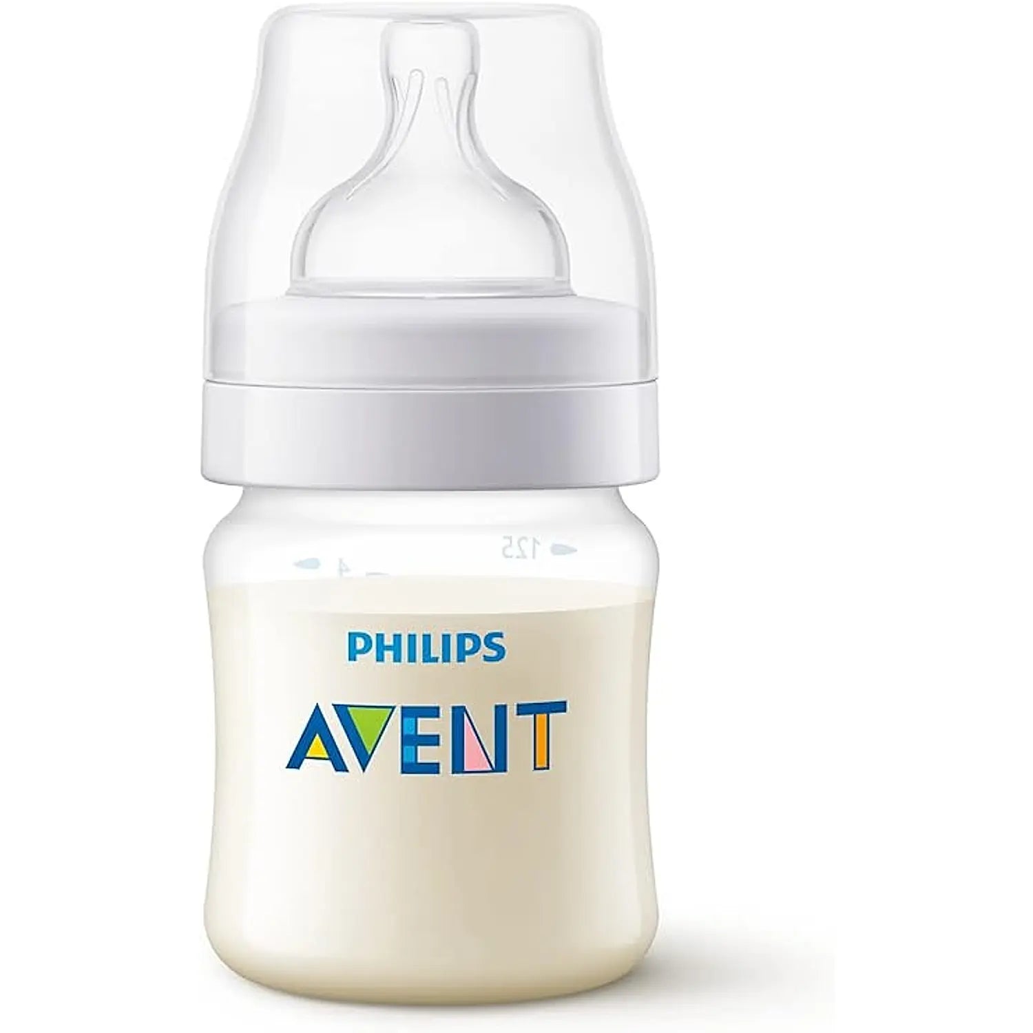 Philips Avent (0M+) Anti Colic Feeding Bottles for Newborn Babies | BPA Free | SCF810/20 | SCY100/20 | 125Ml-4oz