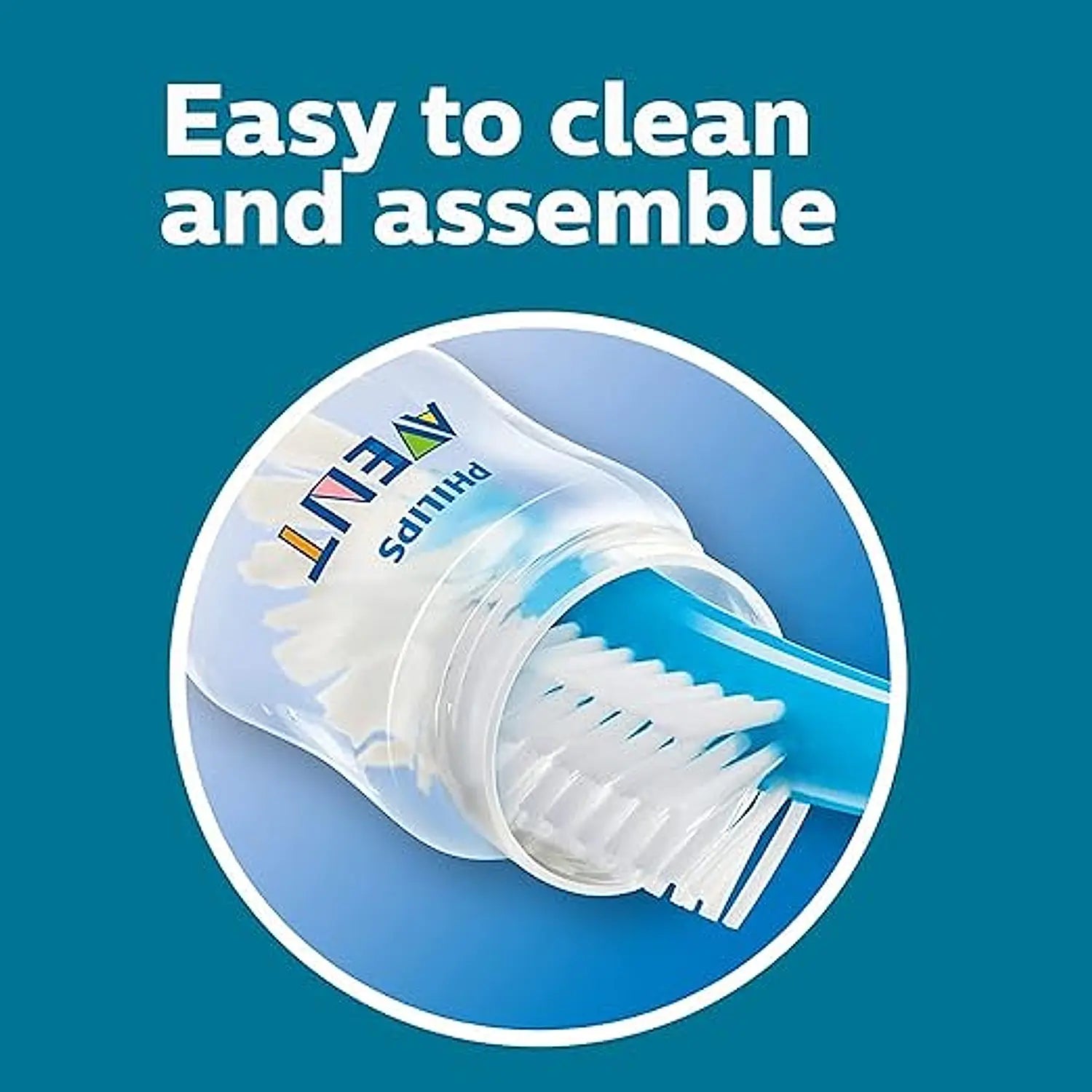 Philips Avent (0M+) Anti Colic Feeding Bottles for Newborn Babies | BPA Free | SCF810/20 | SCY100/20 | 125Ml-4oz