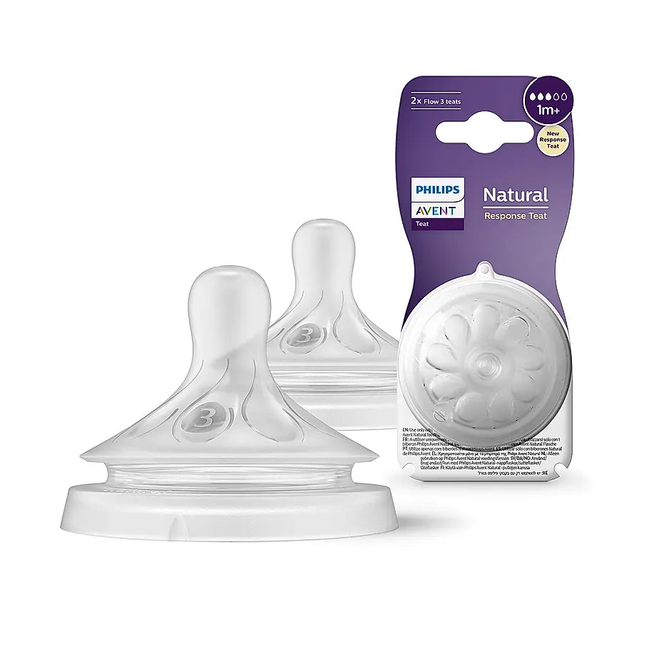 Philips Avent (1M+) Natural Teat for Newborn SCF042/27 | SCY963/02 | 2 Pieces