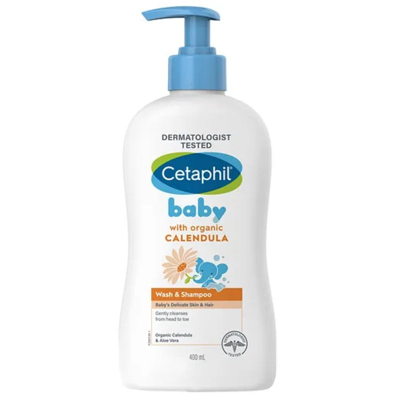Cetaphil Baby Wash & Shampoo with Organic Calendula - 400ml