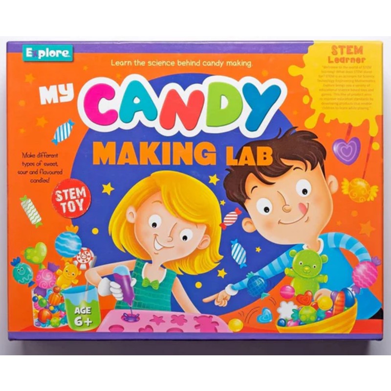 Eksploe Educational DIY STEM Learner - My Candy Making Lab Science Kit Activity Toy for Kids (Age 8+)