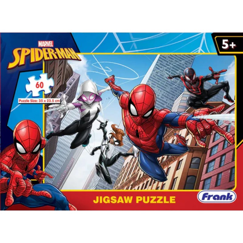 Frank SpiderMan 60 Pcs Puzzles - Multicolor