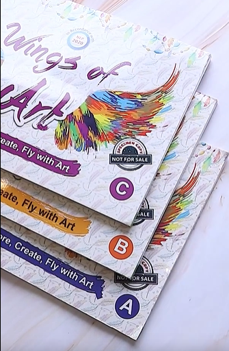 ILEARNNGROW DIY Art & Craft Activity Book - Wings of Art