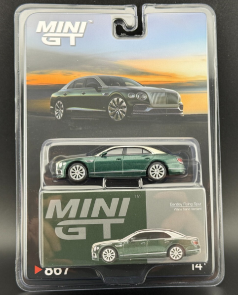 MINI GT #867 Imported Edition - Bentley Flying Spur - White Sand Verdant - Blister Pack