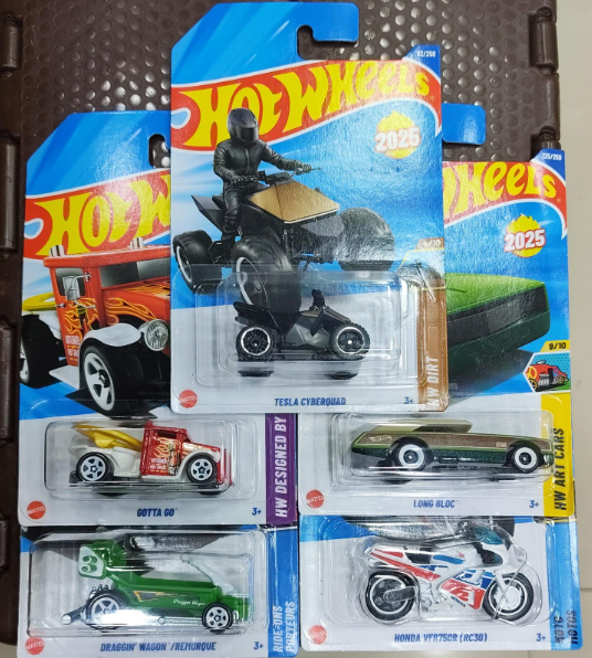 Hot Wheels Mainline - Combo Pack of 5 Cars - Long Card - M Case 2025