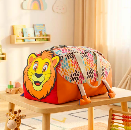 Premium 3D print duffle bags for kids Assorted designs - Multicolor