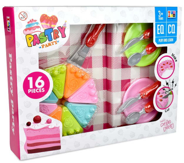 Itoys Pastry Party Set I Sweet Slice & Serve Pastry Party Playset for Kids - Color May Vary