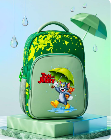 Cute Cartoon School Backpack – Lightweight & Spacious for Kids - 18 inches