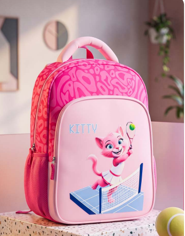 Cute Cartoon School Backpack – Lightweight & Spacious for Kids - 18 inches