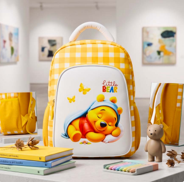 Cute Cartoon School Backpack – Lightweight & Spacious for Kids - 18 inches