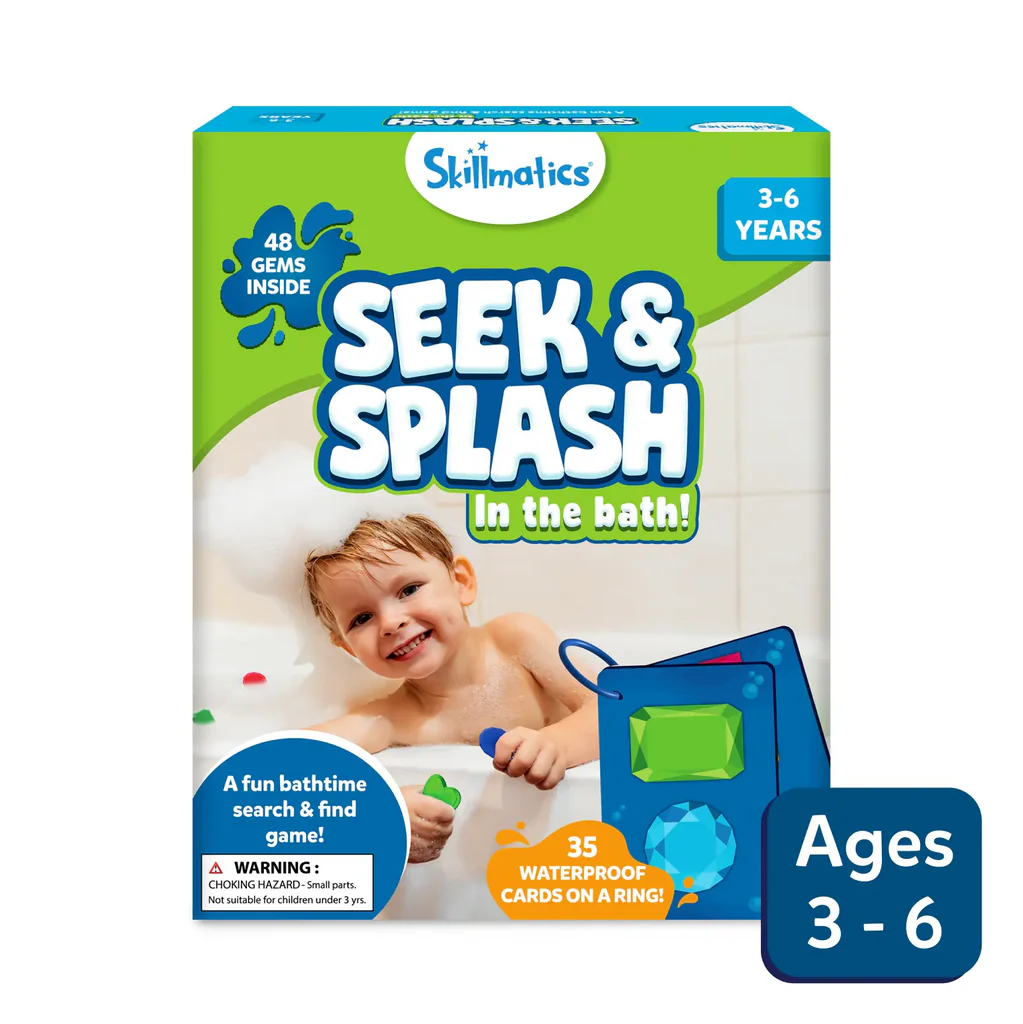 Skillmatics Seek & Splash Junior | Bath Time Search and Find Game (Ages 3-6)