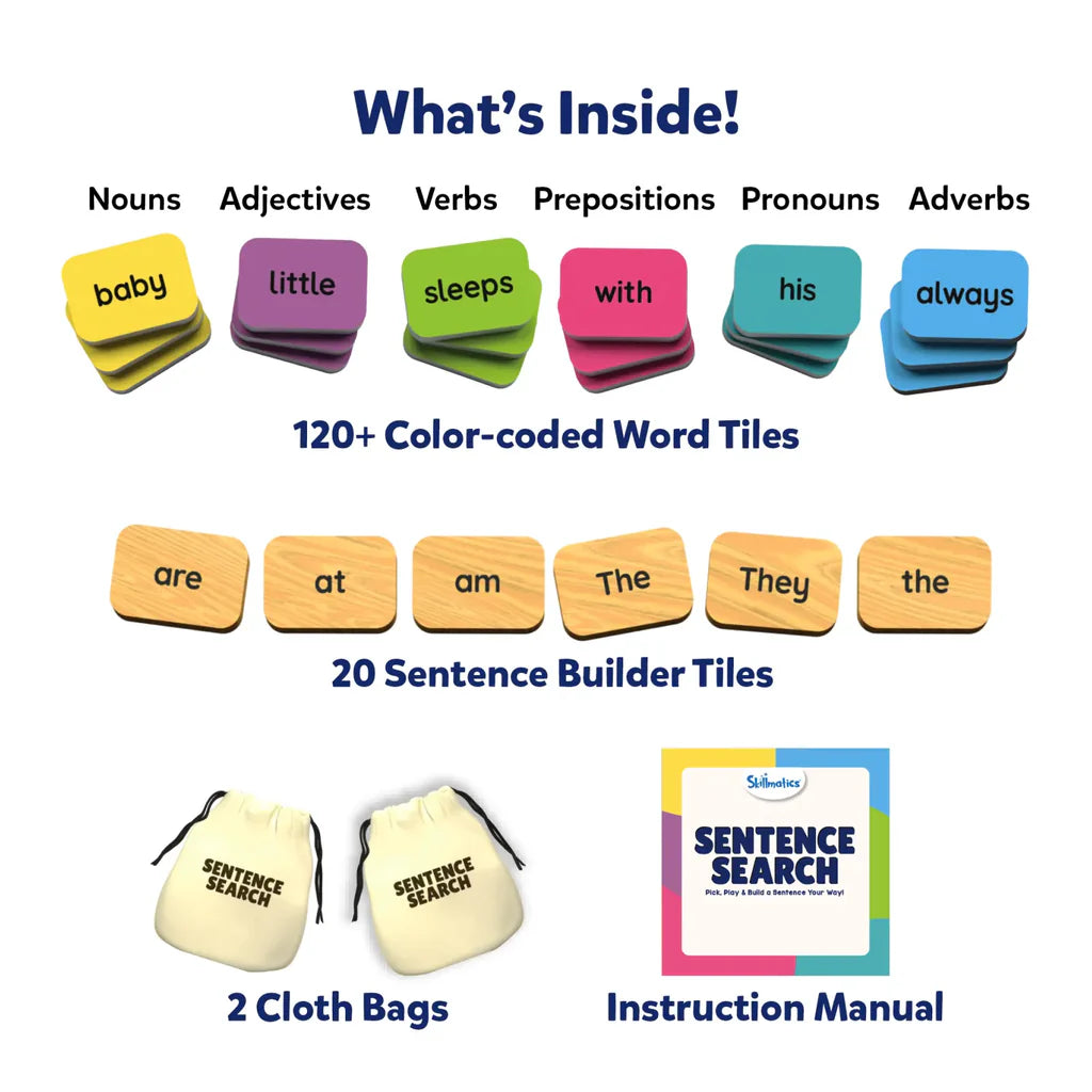 Skillmatics Sentence Search | Sentence Building Activity (ages 5-8)