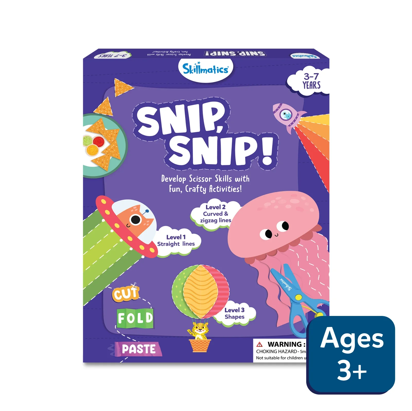 Skillmatics Snip Snip | Art & Craft Activity Kit | Multicolor