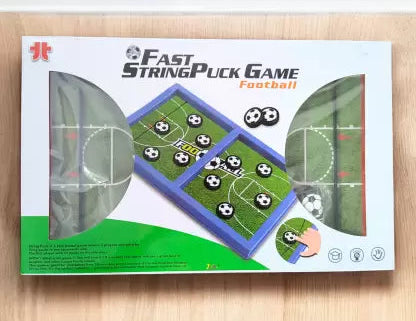 Fast String Puck Game For Kids And Adults - Football Board Indoor Game (Multicolor)