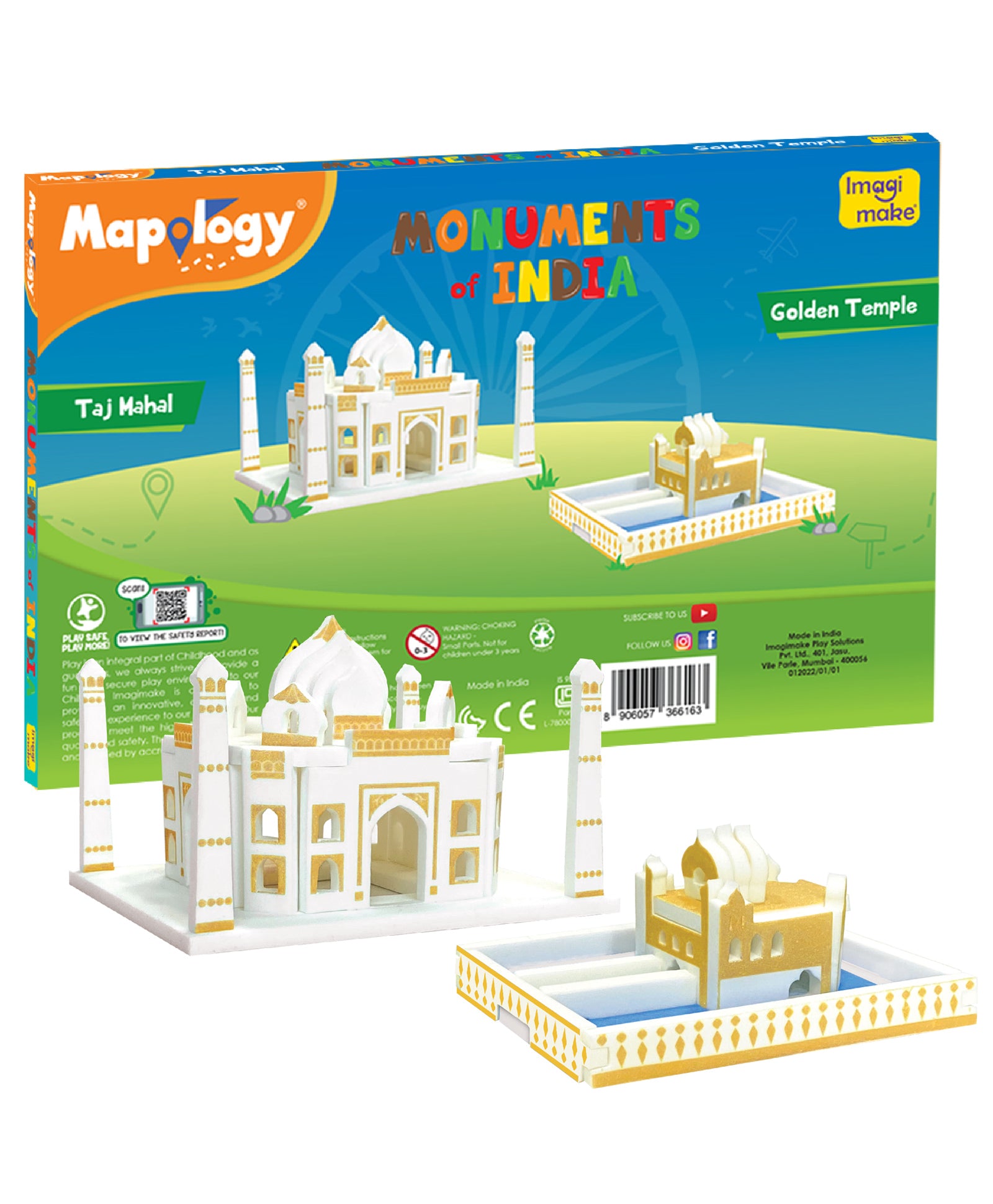 ImagiMake Mapology Monuments of India - Color may Vary – Kidsinfy.in