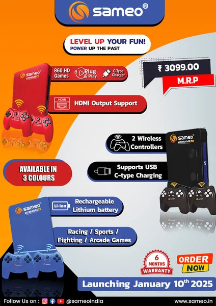 Sameo Ultrazone HD Wireless Gaming Console - Assorted