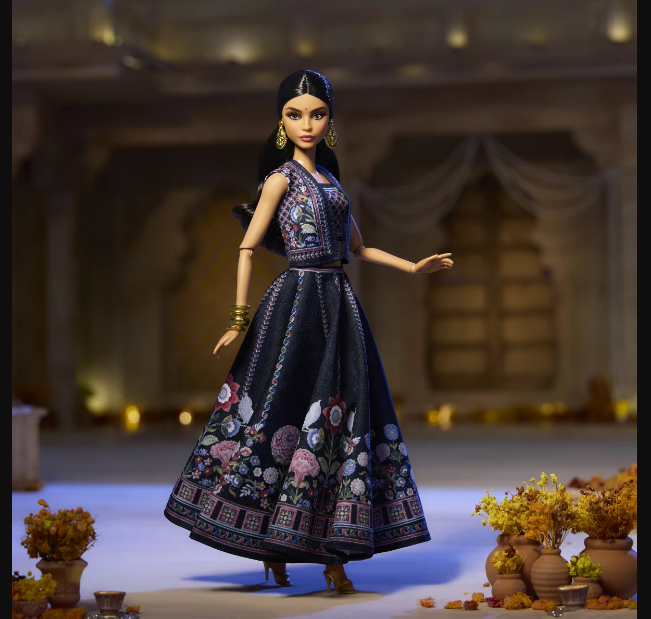 Barbie Diwali Barbie Doll by Anita Dongre Wearing Festival of Lights Look, Holiday Collectible with Doll Stand & Certificate of Authenticity