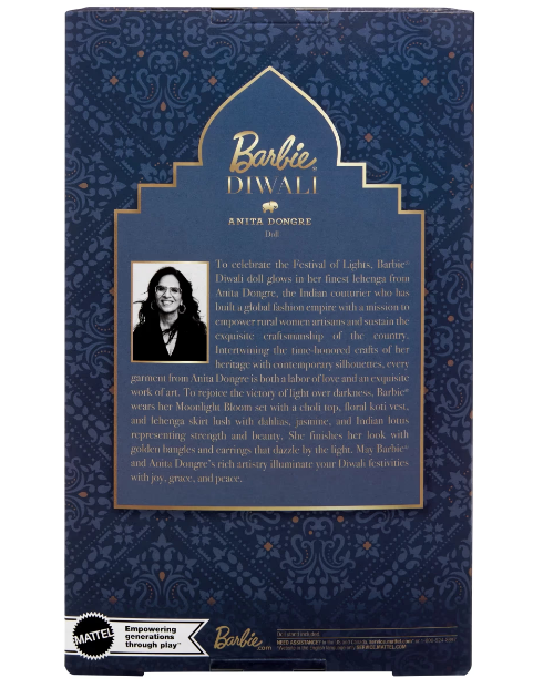 Barbie Diwali Barbie Doll by Anita Dongre Wearing Festival of Lights Look, Holiday Collectible with Doll Stand & Certificate of Authenticity
