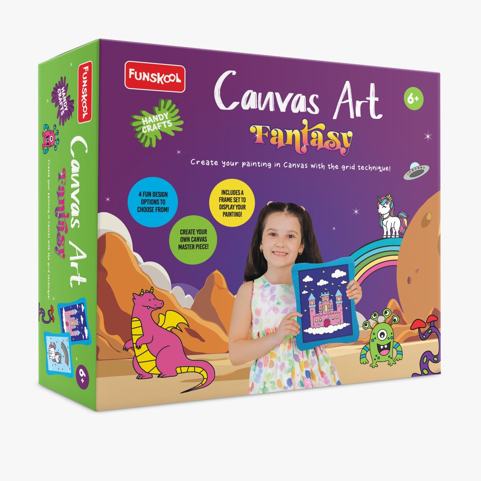 Funskool Handycrafts - Canvas Art Fantasy - Multicolor