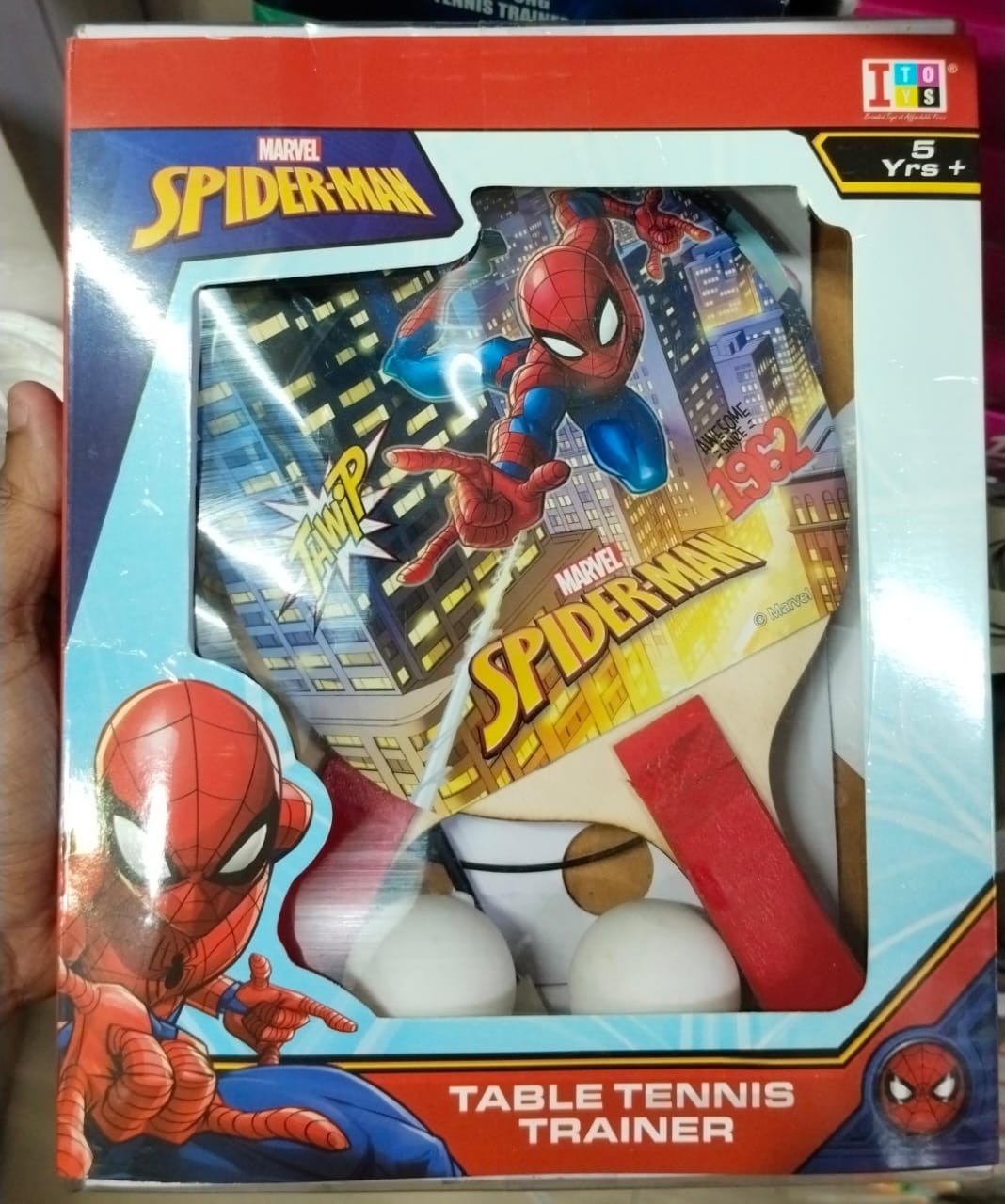 IToys Marvel Spider-Man Table Tennis Trainer - Multicolor
