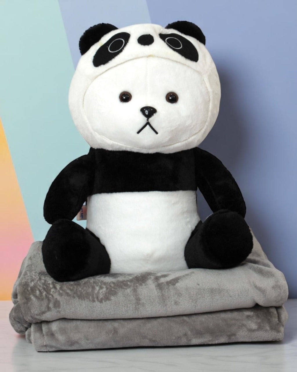 Lazy Baby - Soft Toys With Blanket - Multicolor - Assorted