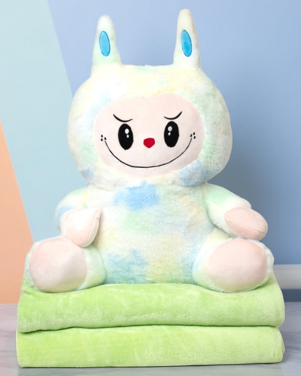 Lazy Baby - Soft Toys With Blanket - Multicolor - Assorted