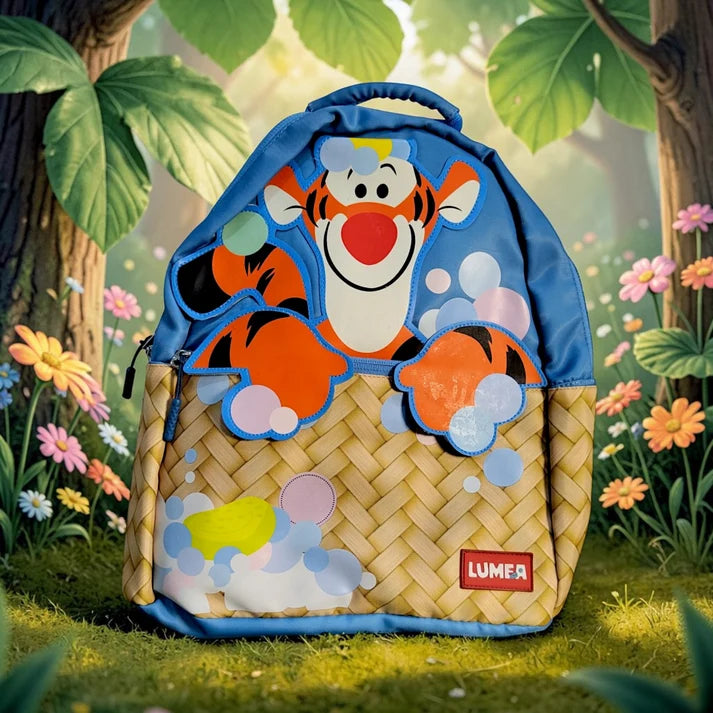 Cartoon Themed 3D - Backpack For Kids 14 inches - Assorted