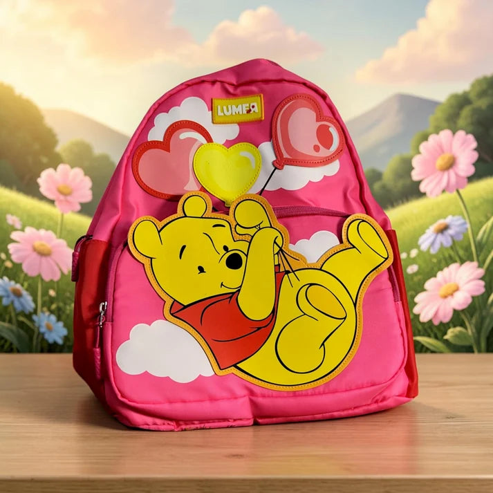 Cartoon Themed 3D - Backpack For Kids 14 inches - Assorted